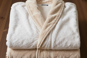 Which towel set is better for couples: the 10-piece Doronkh Cotton set or the Arista embroidered velvet robe?