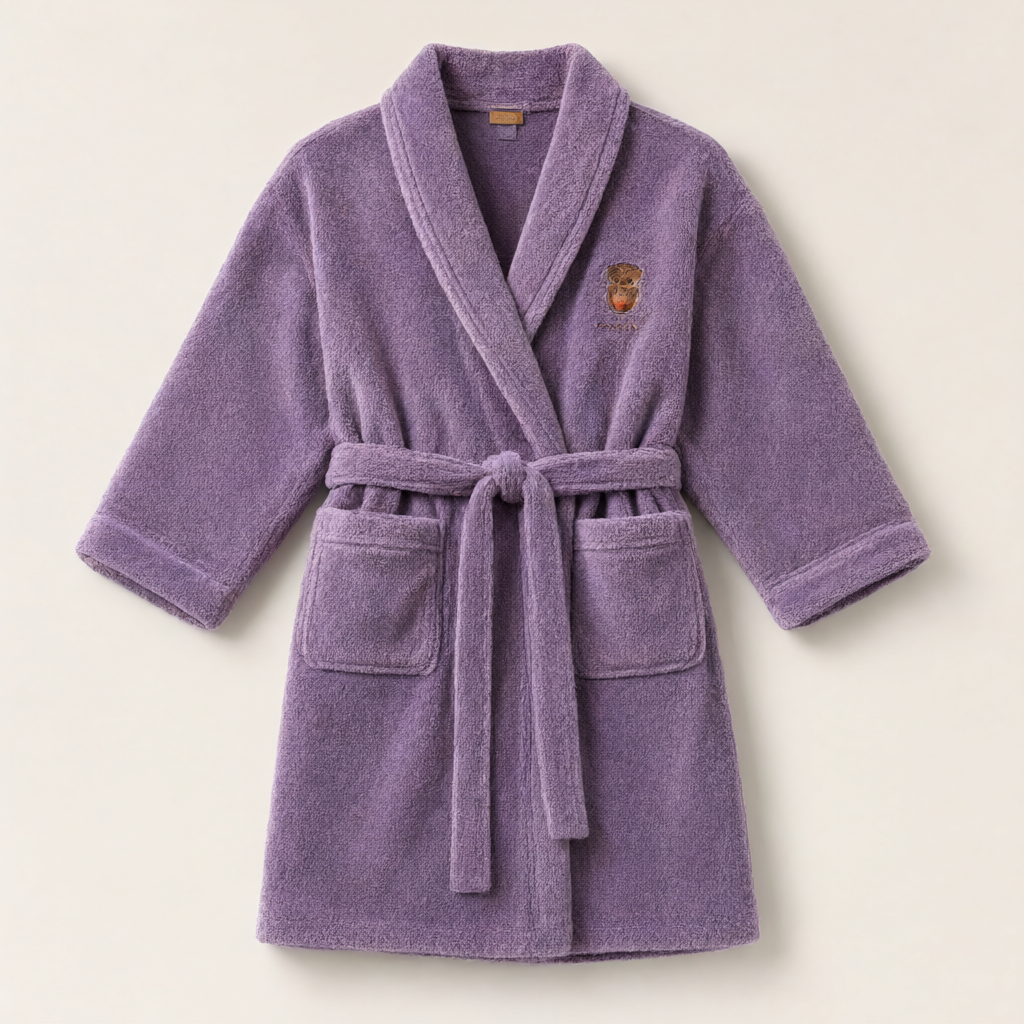 TOPKEYWORDS: velvet towel embroidered with celebrities, Doronkh premium Arista bathrobe towel, two-sided garment
