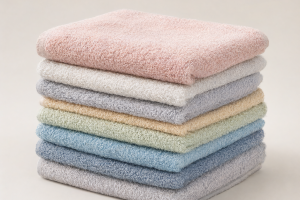 Why does a towel become rough after washing, and how can we keep it soft?